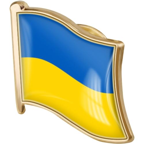 Ukraine-flaggen-brosche, Ukrainische Abzeichen, Anstecknadeln, Nationalflaggen-knopf, Anstecknadel von Lpitoy