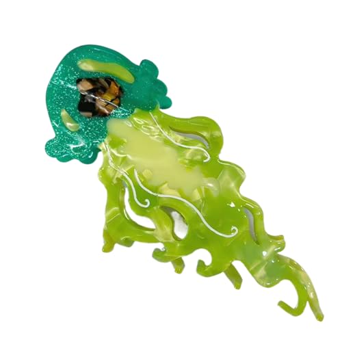 Quallenförmige Haarklammer Acetat Haarklauenclips Haarspangen Rutschfeste Hair Claw Clips Haarstyling Zubehör Für Frauen Mädchen von Lpoppcx