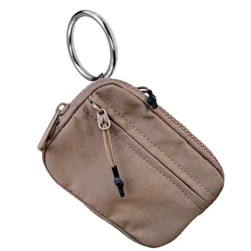 Lpsdssre Geldbörse mit Schlüsselanhänger, kleine Geldbörse mit Reißverschluss - Kartenetui mit Reißverschluss und Ausweisfenster,Kartenetui mit und Ausweisfenster, Portemonnaie von Lpsdssre