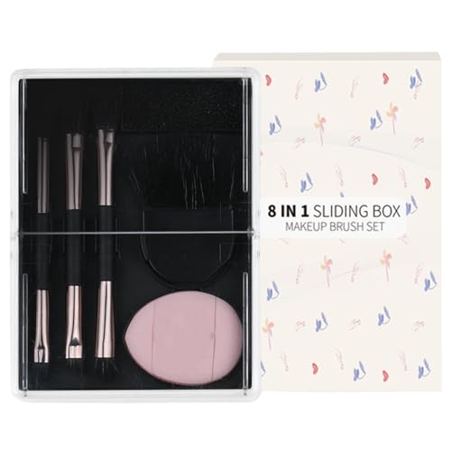 Make-up-Pinsel | Lidschatten-Pinsel-Set | 8 Stück Make-up-Pinsel | Weiche Make-up-Pinsel | Tragbares Pinselset Multifunktionspinsel Ultraweiche Hautfreundliche Borsten für Augen, Wangen, Lippen Make-up-Pinsel | Lidschatten-Pinsel-Set | 8 Stück Make-up-Pinsel | Weiche Make-up-Pinsel | Tragbares Pinselset Multifunktionspinsel Ultraweiche Hautfreundliche Borsten für Augen, Wangen, Lippen von Lpsdssre