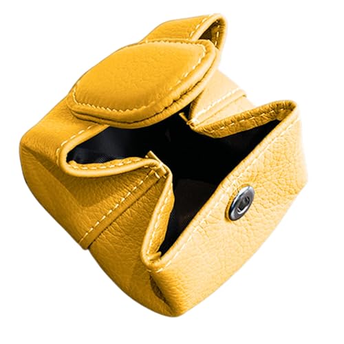 Münze Geldbörse klein, PU -Ledertasche, Reisemünzenorganisator kompakt und leicht, platzsparend und tragbar 7,5 x 7,5 cm/2,95 x 22,95 Zoll zum Tragen Kosmetik -Ohrhörerschmuck von Lpsdssre