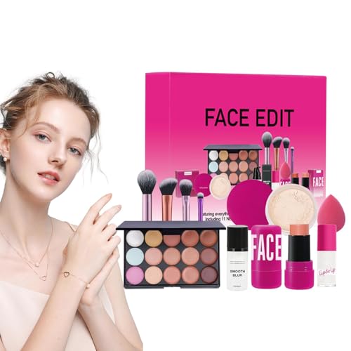 Reise -Make -up -Kit, Luftiges Wasserdichtes Gesichtsschildbündel, Alles In Einem Make -up -Kit, 11 Stück Kosmetikbündel, Perfekt Für Geschenke, Für Den Persönlichen Gebrauch Für Frauen von Lpsdssre