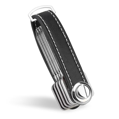 Lrocotanc Schlüssel Organizer - Eleganter Schlüsselanhänger Leder - Praktischer Pocket Smart Key Holder für 7-9 Schlüsselbund - Schwarz mit Stil Lrocotanc Schlüssel Organizer - Eleganter Schlüsselanhänger Leder - Praktischer Pocket Smart Key Holder für 7-9 Schlüsselbund - Schwarz mit Stil von Lrocotanc