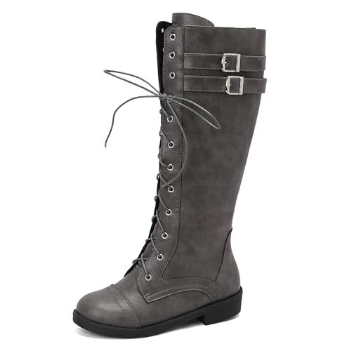 Lroey Reoly Damen Block Mitte Absatz Kniehohe Stiefel Runde Zehen Daily Cx879 Grau Gr 40 EU Lroey Reoly Damen Block Mitte Absatz Kniehohe Stiefel Runde Zehen Daily Cx879 Grau Gr 40 EU von Lroey Reoly