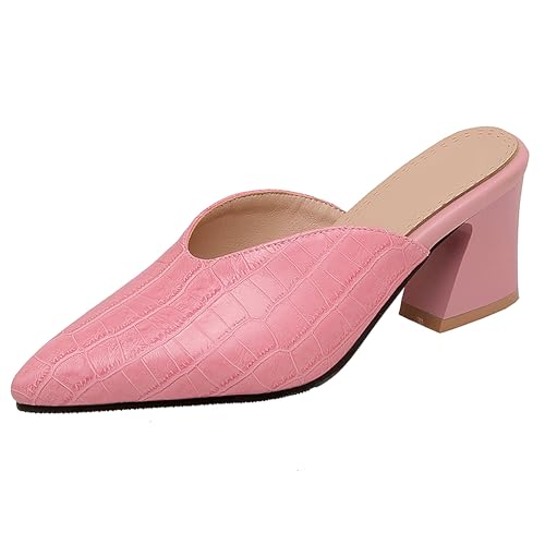 Lroey Reoly Damen Block Mitte Absatz Sandals Pointed Toe Daily Schuhe Ls1092 Pink Gr 51 EU Lroey Reoly Damen Block Mitte Absatz Sandals Pointed Toe Daily Schuhe Ls1092 Pink Gr 51 EU von Lroey Reoly