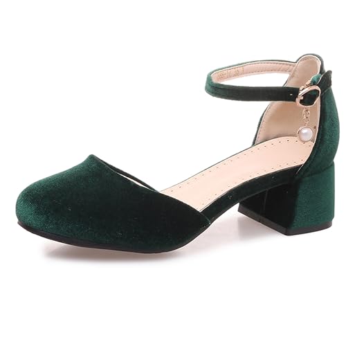 Lroey Reoly Damen Block Mitte Absatz Sandals Runde Zehen Abendschuhe Ls1083 Grün Gr 51 EU Lroey Reoly Damen Block Mitte Absatz Sandals Runde Zehen Abendschuhe Ls1083 Grün Gr 51 EU von Lroey Reoly