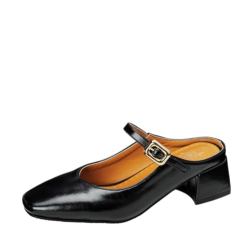 Lroey Reoly Damen Block Mitte Absatz Sandals Square Toe Buro Schuhe Ls913 Schwarz Gr 35 EU Lroey Reoly Damen Block Mitte Absatz Sandals Square Toe Buro Schuhe Ls913 Schwarz Gr 35 EU von Lroey Reoly