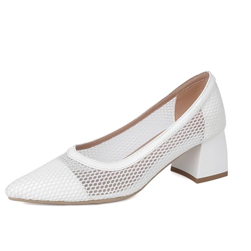 Lroey Reoly Damen Blockieren Fersenpumps Dp797 Mitte Absatz Weiß Gr 33 EU Lroey Reoly Damen Blockieren Fersenpumps Dp797 Mitte Absatz Weiß Gr 33 EU von Lroey Reoly