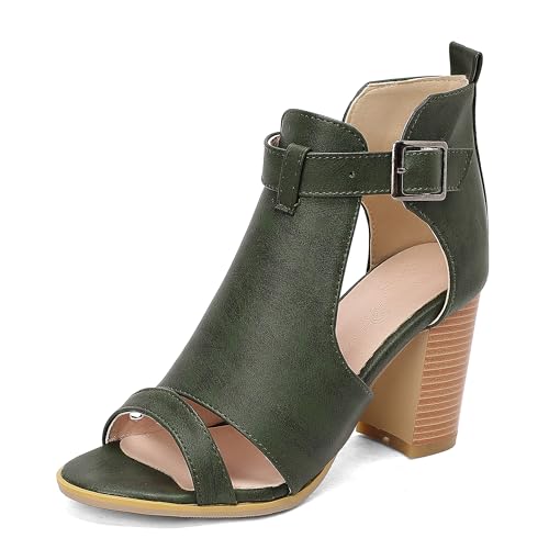 Lroey Reoly Damen Hohen Blockabsatz Sandals Runde Zehen Daily Schuhe Ls910 Grün Gr 38 EU Lroey Reoly Damen Hohen Blockabsatz Sandals Runde Zehen Daily Schuhe Ls910 Grün Gr 38 EU von Lroey Reoly