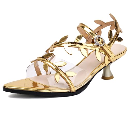 Lroey Reoly Damen Kitten Heel Sandals Pointed Toe Daily Schuhe Ls784 Gold Gr 33 EU Lroey Reoly Damen Kitten Heel Sandals Pointed Toe Daily Schuhe Ls784 Gold Gr 33 EU von Lroey Reoly