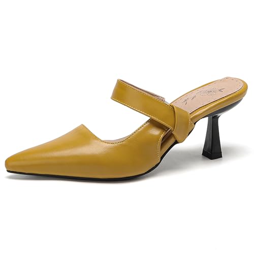 Lroey Reoly Damen Kitten Heel Sandals Pointed Toe Daily Schuhe Ls925 Gelb Gr 41 EU Lroey Reoly Damen Kitten Heel Sandals Pointed Toe Daily Schuhe Ls925 Gelb Gr 41 EU von Lroey Reoly