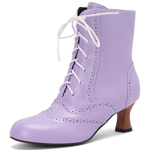 Lroey Reoly Damen Kitten Heel Stiefeletten Runde Zehen Daily Dx962 Violett Gr 45 EU Lroey Reoly Damen Kitten Heel Stiefeletten Runde Zehen Daily Dx962 Violett Gr 45 EU von Lroey Reoly