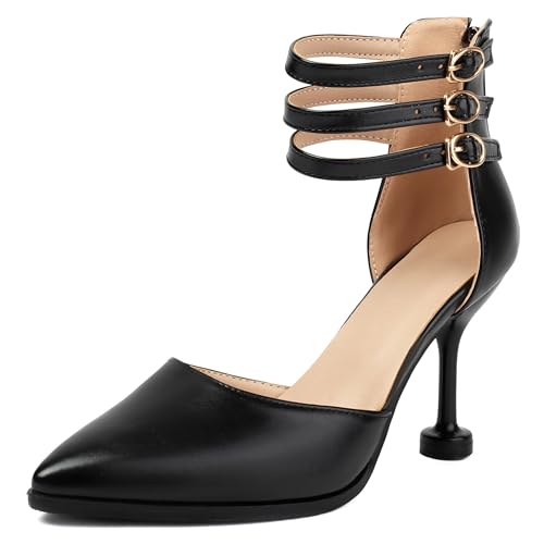 Lroey Reoly Damen Stiletto Höhe Ferse Sandals Pointed Toe Daily Schuhe Ls876 Schwarz Gr 38 EU Lroey Reoly Damen Stiletto Höhe Ferse Sandals Pointed Toe Daily Schuhe Ls876 Schwarz Gr 38 EU von Lroey Reoly
