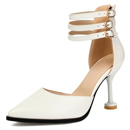 Lroey Reoly Damen Stiletto Höhe Ferse Sandals Pointed Toe Daily Schuhe Ls876 Weiß Gr 39 EU Lroey Reoly Damen Stiletto Höhe Ferse Sandals Pointed Toe Daily Schuhe Ls876 Weiß Gr 39 EU von Lroey Reoly