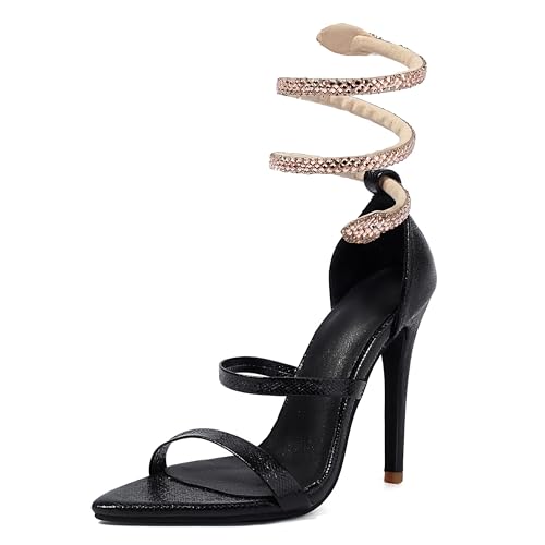 Lroey Reoly Damen Stiletto Höhe Ferse Sandals Pointed Toe Party Schuhe Ls848 Schwarz Gr 38 EU Lroey Reoly Damen Stiletto Höhe Ferse Sandals Pointed Toe Party Schuhe Ls848 Schwarz Gr 38 EU von Lroey Reoly