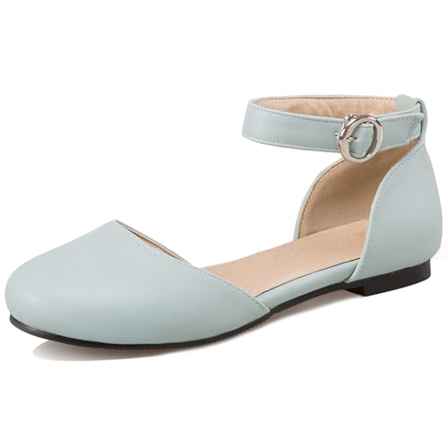 Lroey Reoly Flache Damensandalen Runde Zehen Buro Schuhe Ls1021 Light-Blau Gr 38 EU Lroey Reoly Flache Damensandalen Runde Zehen Buro Schuhe Ls1021 Light-Blau Gr 38 EU von Lroey Reoly