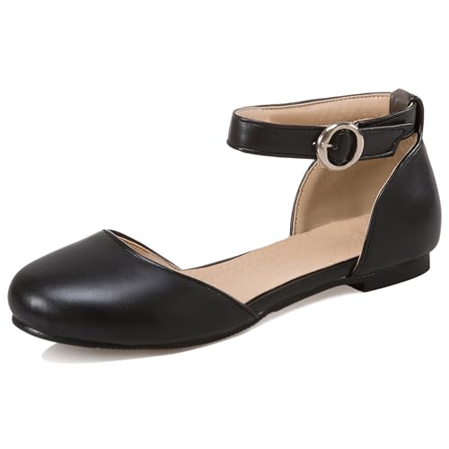 Lroey Reoly Flache Damensandalen Runde Zehen Buro Schuhe Ls1021 Schwarz Gr 40 EU Lroey Reoly Flache Damensandalen Runde Zehen Buro Schuhe Ls1021 Schwarz Gr 40 EU von Lroey Reoly