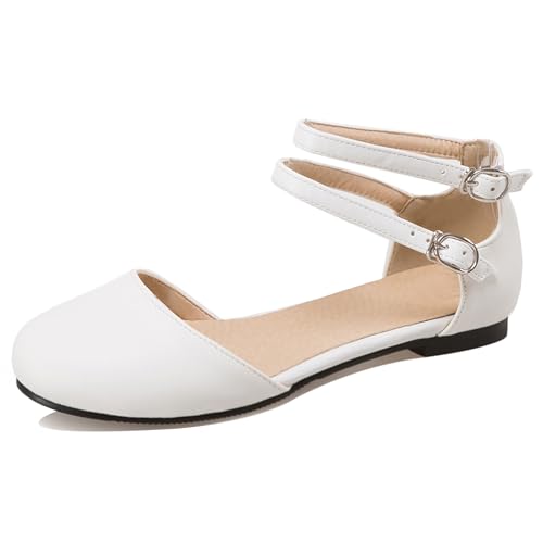 Lroey Reoly Flache Damensandalen Runde Zehen Daily Schuhe Ls1020 Weiß Gr 43 EU Lroey Reoly Flache Damensandalen Runde Zehen Daily Schuhe Ls1020 Weiß Gr 43 EU von Lroey Reoly