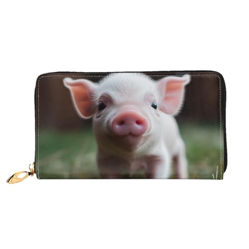 Lrtyuasq 4. Juli Patriotische US-Flagge, bedruckte Ledergeldbörse mit 12 Kreditkartenfächern und 3 Geldklammern, lange Clutch, Handtasche für Scheckbuch, Kreditkarten, Niedliches Babyschwein, 4.13"(L) Lrtyuasq 4. Juli Patriotische US-Flagge, bedruckte Ledergeldbörse mit 12 Kreditkartenfächern und 3 Geldklammern, lange Clutch, Handtasche für Scheckbuch, Kreditkarten, Niedliches Babyschwein, 4.13"(L) von Lrtyuasq