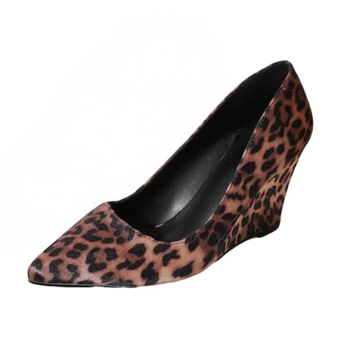 Lryweisy Damen Keilpumps Niedriger Absatz Geschlossene Zehen Kleid Schuhe, Leopard 001, 37.5 EU Lryweisy Damen Keilpumps Niedriger Absatz Geschlossene Zehen Kleid Schuhe, Leopard 001, 37.5 EU von Lryweisy
