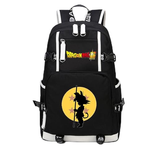 Lsiwen rucksack anime DRAGON BALL Anime Peripherie Schultasche Jugend Männer und Frauen Campus Rucksack Computer Reiserucksack von Lsiwen