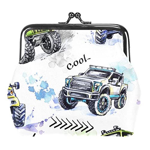 Coole Suvs Cartoon Cross Country Fahrzeug Geldbörse Portemonnaie Tasche Kleingeldbeutel Geschenke für Frauen Kinder Mädchen Schlüsselhalter von Lsjuee