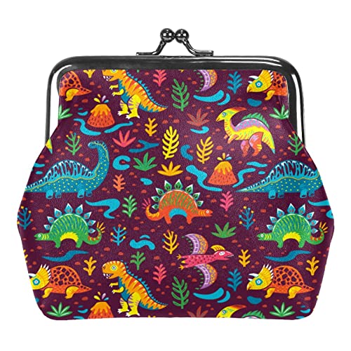 Dinosaurier Niedliche Geldbörse mit roter Schnalle von Lsjuee