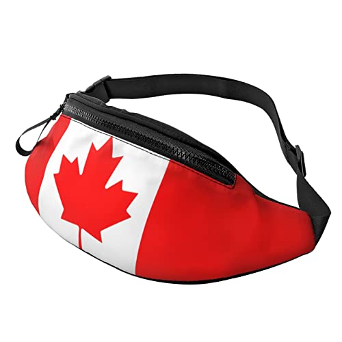 Fanny Pack mit Kanada-Flagge, Umhängetasche, Hüfttasche für Männer und Frauen. Gürteltasche für Reisen, Spaziergänge, Laufen, Wandern, Angeln. von Lsjuee