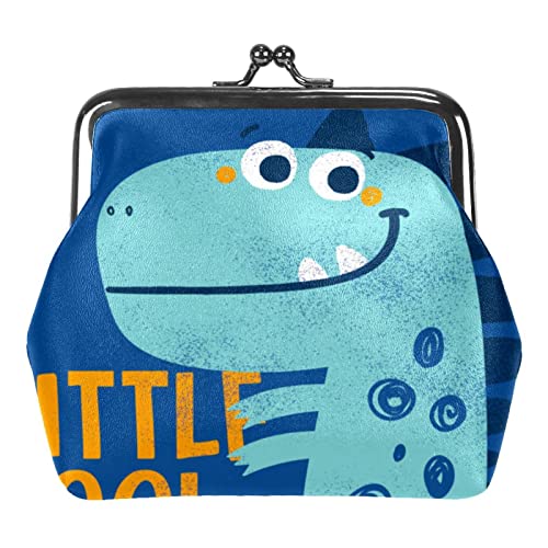 Geldbörse mit Dinosaurier-Motiv und Blauer Tierschnalle von Lsjuee