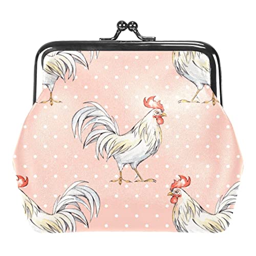 Geldbörse mit Hahn- und Polka-Dot-Schnalle von Lsjuee