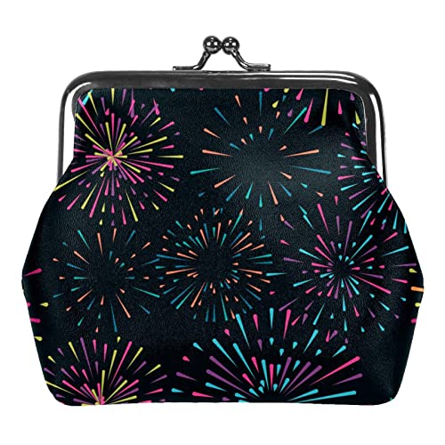 Geldbörse mit farbenfroher Feuerwerksschnalle von Lsjuee