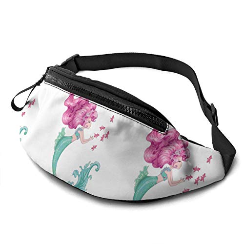 Gürteltasche für Männer und Frauen, Meerjungfrauen-Hüfttasche mit Gürtel, verstellbare Schultertasche, Umhängetasche, Brusttasche für Reisen, Wandern, Radfahren, Laufen von Lsjuee