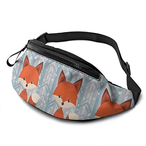 Gürteltasche für Männer und Frauen, Waldorange Fuchs, Hüfttasche mit Gürtel, verstellbare Schultertasche, Umhängetasche, Brusttasche für Reisen, Wandern, Radfahren, Laufen von Lsjuee