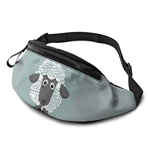 Gürteltasche für Männer und Frauen, süßes Alpaka-Schaf, Hüfttasche mit Gürtel, verstellbare Schultertasche, Umhängetasche, Brusttasche für Reisen, Wandern, Radfahren, Laufen von Lsjuee