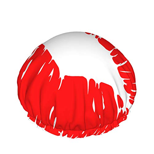 Lippenstift Duschhaube Wasserabweisender Badehut Wiederverwendbares strapazierfähiges elastisches Polyester für Männer Frauen 4,3 x 10,6 Zoll Lippenstift Duschhaube Wasserabweisender Badehut Wiederverwendbares strapazierfähiges elastisches Polyester für Männer Frauen 4,3 x 10,6 Zoll von Lsjuee