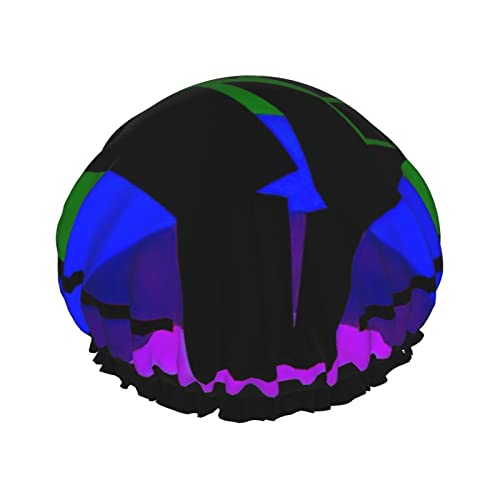 Love Is Love Black Lives Matter Duschhaube Frauen Wiederverwendbare Lange Haarkappen Verstellbare Doppelschicht Badedusche Hut Für Frauen Kinder Geeignet Für Alle Längen von Lsjuee