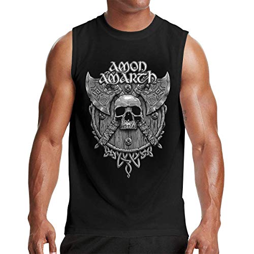Lsjuee Amon Amarth Herren Ultra Cotton Ärmelloses Muskel-T-Shirt Tanktops Schwarz von Lsjuee