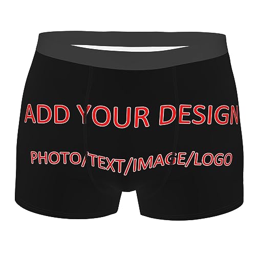 Lsjuee Herren-Boxershorts mit individuellem Foto, personalisierte Boxershorts für Männer, Vater, Ehemann, Freund, lustige Boxershorts für Männer, Vatertag, Geburtstag für ihn von Lsjuee