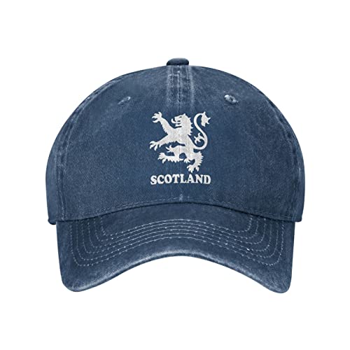 Lsjuee Lion Rampant Scotland Schottischer Unisex-Cowboyhut, Baseballkappe, verstellbar, für Sport, Golf, Denim, Casquette-Kappe, Schwarz von Lsjuee