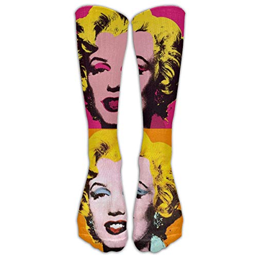 Lsjuee Marilyn, Monroe Unisex Bequeme lange Socken Sportsocken Kniestrümpfe mit hohem Oberschenkel von Lsjuee