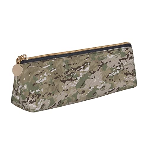 Lsjuee Multicam Camo Federmäppchen für Damen, Stifttasche, einfache Tragetasche für Erwachsene, mit glattem Reißverschluss, langlebig, leicht, für Büro, Organizer, Aufbewahrungstasche von Lsjuee