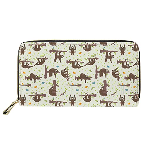 Lsjuee Niedlicher Corgi-Print, schmale Leder-Geldbörse, Handy-Halterung, tragbare Kreditkarten, Reißverschluss, Handtasche, Geld, Geldbörse für Damen und Herren von Lsjuee