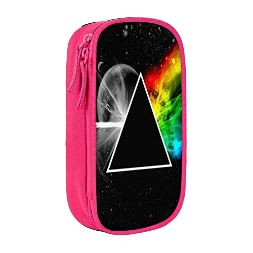 Lsjuee Pink Rainbow Floyd Federmäppchen für Erwachsene, Federmäppchen, Federmäppchen, breite Öffnung, kleine Kosmetiktasche für Teenager, College, Büro von Lsjuee