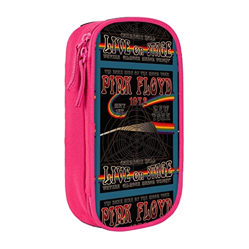 Lsjuee Pink Rainbow Floyd Federmäppchen für Erwachsene, Federmäppchen, Federmäppchen, breite Öffnung, kleine Kosmetiktasche für Teenager, College, Büro von Lsjuee