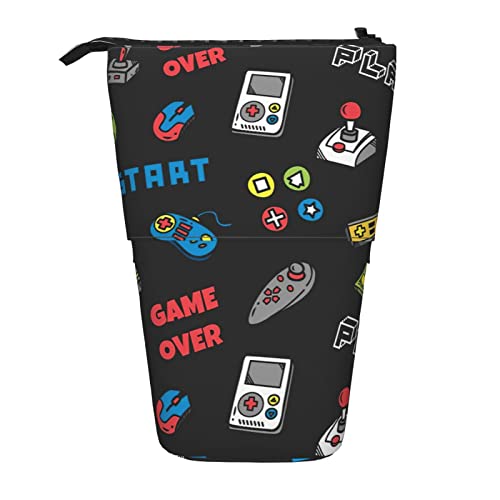 Lsjuee Teleskop-Federmäppchen, Gaming-Stehstift-Beutel, Schreibwaren-Organizer-Tasche, tragbarer Stiftetui-Halter für Büro, Schule, Teenager, Taschen, Mädchen von Lsjuee