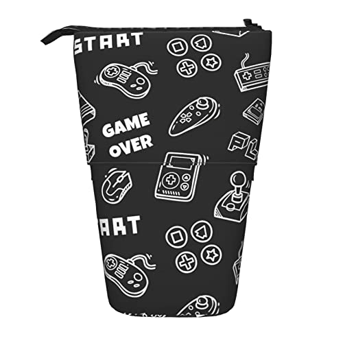 Lsjuee Teleskop-Federmäppchen, Gaming-Stehstift-Beutel, Schreibwaren-Organizer-Tasche, tragbarer Stiftetui-Halter für Büro, Schule, Teenager, Taschen, Mädchen von Lsjuee