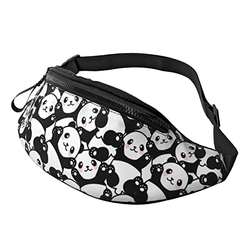 Lustige Panda-Hüfttasche/Gürteltasche, Outdoor-Sport- und Freizeit-Umhängetasche, Umhängetasche für Männer und Frauen von Lsjuee