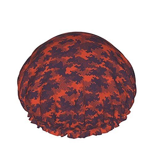Nahtloses Camouflage-Muster, wiederverwendbar, elastisches Bad, wasserdichte Duschhaube für Damen, Kappen für Mädchen, Spa, Heimgebrauch, Hotel und Friseursalon Nahtloses Camouflage-Muster, wiederverwendbar, elastisches Bad, wasserdichte Duschhaube für Damen, Kappen für Mädchen, Spa, Heimgebrauch, Hotel und Friseursalon von Lsjuee