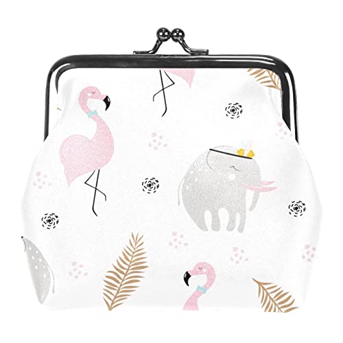 Niedliche pastellfarbene afrikanische Tiere, Geldbörse, Geldbeutel, Kleingeldbeutel, Geschenke für Frauen, Kinder, Mädchen, Schlüsselhalter von Lsjuee