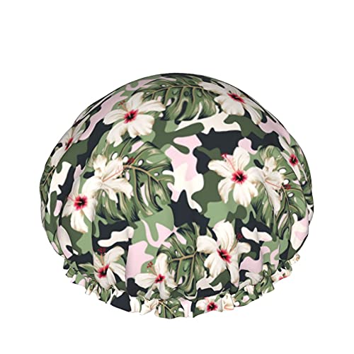 Palmblätter-Blumensträuße, wiederverwendbar, elastisches Bad, wasserdichte Duschhaube für Damen, Kappen für Mädchen, Spa, Heimgebrauch, Hotel und Friseursalon Palmblätter-Blumensträuße, wiederverwendbar, elastisches Bad, wasserdichte Duschhaube für Damen, Kappen für Mädchen, Spa, Heimgebrauch, Hotel und Friseursalon von Lsjuee